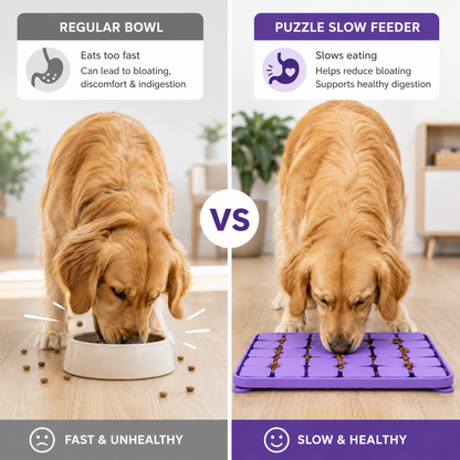 Interactive Slow Feeder Puzzle Mat